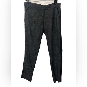Black Saks Fifth Avenue Charcoal Dress Pants with side stripes size‎ 4